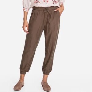 Johnny Was Brown Drawstring Jogger Pants
